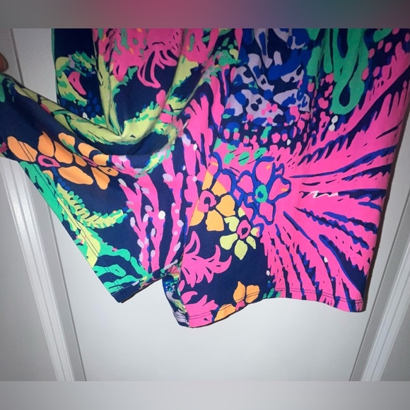 Lilly Pulitzer Klea Off The Shoulder Romper Indigo All Aglow Womens - Picture 4 of 5